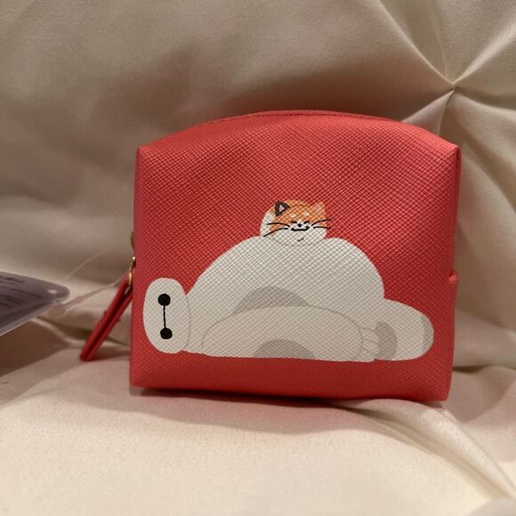 Tokyo Disney Store Big Hero 6 Baymax & Mochi Coin Purse Pouch NWT - Picture 1 of 6